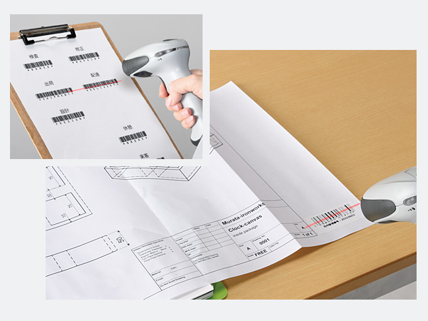 バーコード読取りで作業を簡単記録